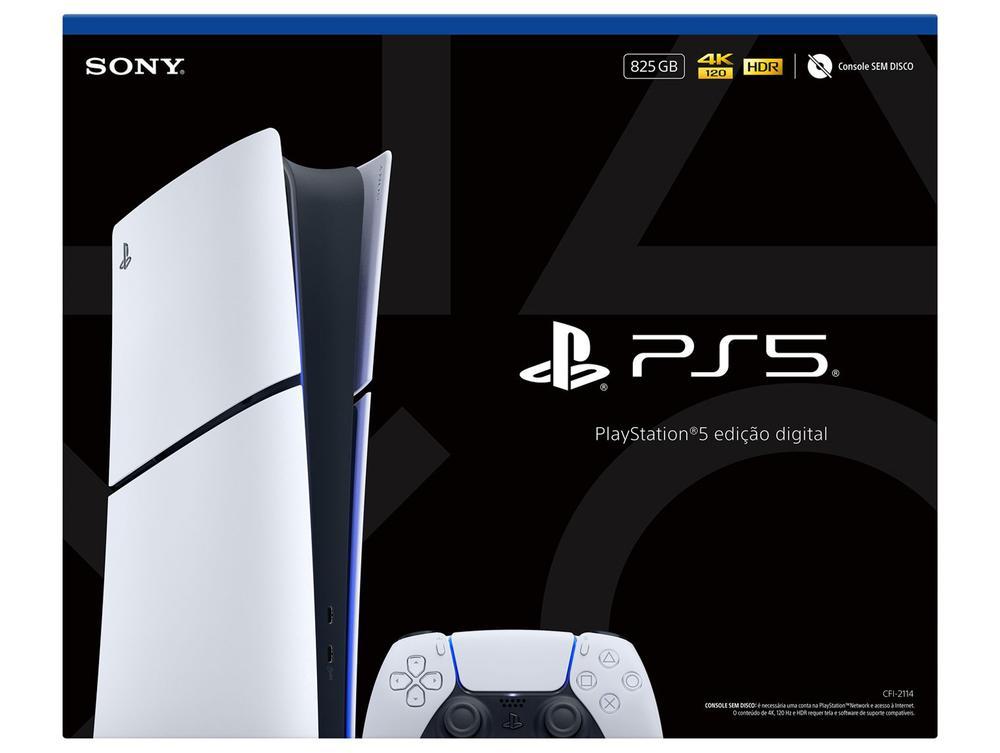 PlayStation 5 Edição Digital 825GB 1 Controle Branco Sony - 7