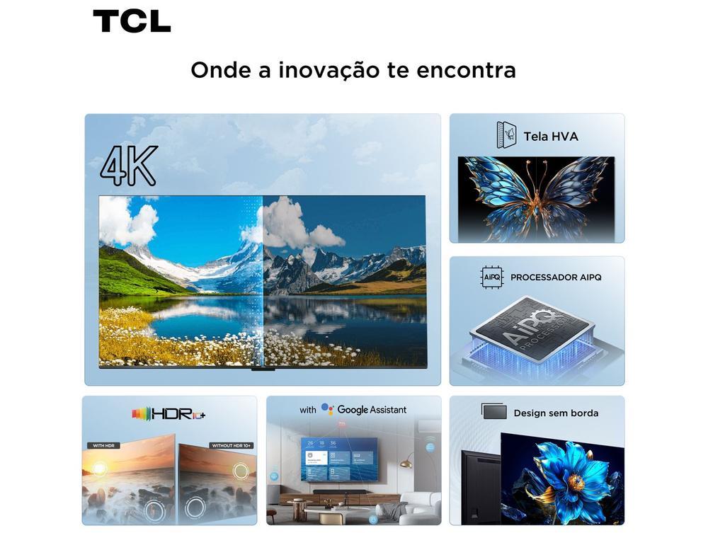 Smart TV 75" TCL 4K UHD LED HVA Google TV 75P6K 2025 - 5