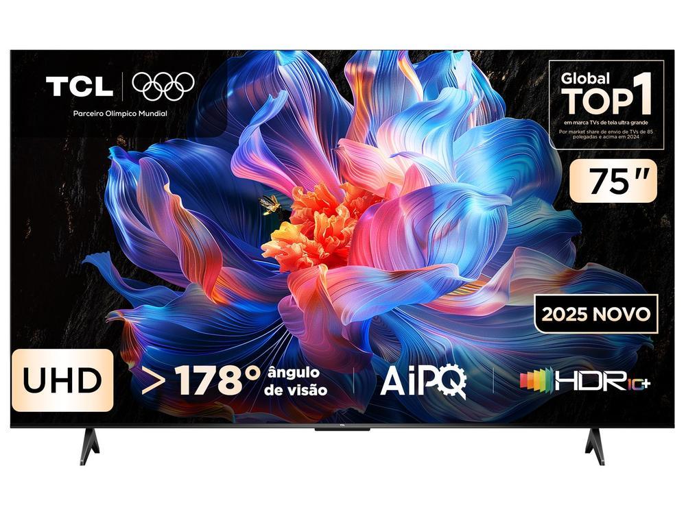 Smart TV 75" TCL 4K UHD LED HVA Google TV 75P6K 2025 - 7