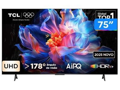 Smart TV 75" TCL 4K UHD LED HVA Google TV 75P6K 2025