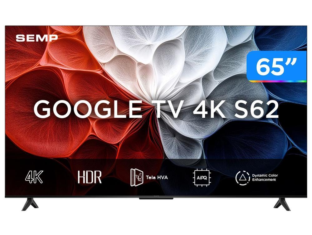 Smart TV 65" SEMP 4K UHD LED HVA Google TV 65S62 2025 - 1