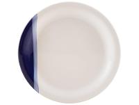 Aparelho de Jantar e Chá 20 Peças Cerâmica Brasilia Redondo Branco e Azul Cobalto Atual - 7