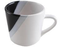 Aparelho de Jantar e Chá 20 Peças Cerâmica Brasilia Redondo Branco e Preto Atual - 8