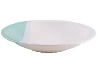 Aparelho de Jantar e Chá 20 Peças Cerâmica Brasilia Redondo Branco e Verde Menta Atual - 7