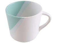 Aparelho de Jantar e Chá 20 Peças Cerâmica Brasilia Redondo Branco e Verde Menta Atual - 8