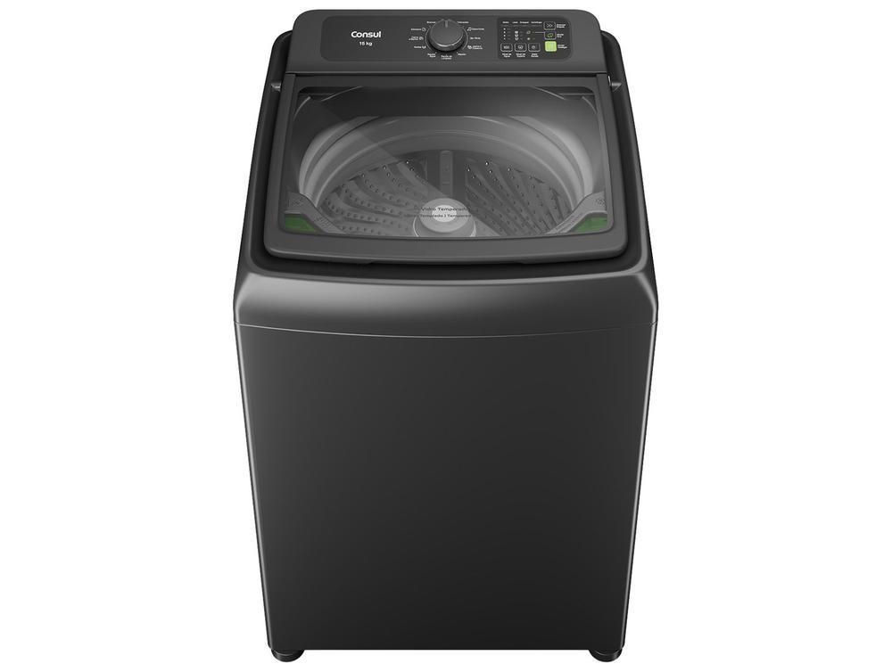 Lavadora de Roupas Consul 15kg 12 Programas de Lavagem Cinza Chumbo CWN15A9ANA - 1