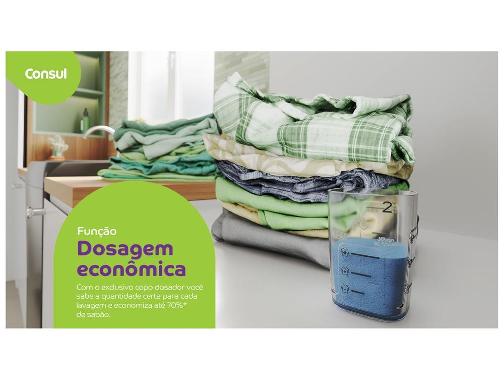 Lavadora de Roupas Consul 15kg 12 Programas de Lavagem Cinza Chumbo CWN15A9ANA - 5