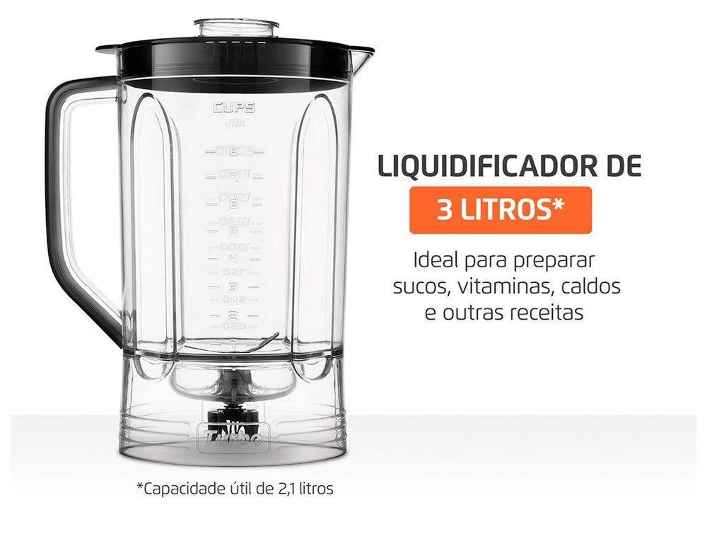 Multi-processador de Alimentos Mondial 1000W Preto Turbo Chef MPN-02-BE 3 em 1 3097-01 - 5