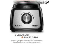 Multi-processador de Alimentos Mondial 1000W Preto Turbo Chef MPN-02-BE 3 em 1 3097-01 - 6