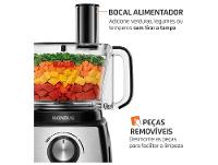 Multi-processador de Alimentos Mondial 1000W Preto Turbo Chef MPN-02-BE 3 em 1 3097-02 - 8