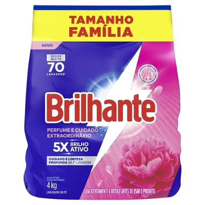 Sabão em Pó Brilhante Perfume e Cuidado Extraordinário 4kg
