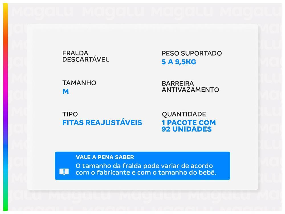 Fralda Babysec Galinha Pintadinha Ultra Sec M 5 a 9,5kg 92 Unidades - 2