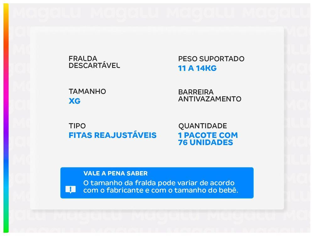 Fralda Babysec Galinha Pintadinha Ultra Sec XG 11 a 14kg 76 Unidades - 2