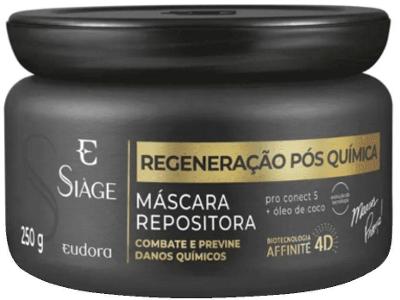Máscara Capilar Repositora Eudora Siàge Regeneração Pós Química 250g