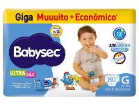 Fralda Babysec Galinha Pintadinha Ultra Sec G 8,5 a 12kg 80 Unidades - 1
