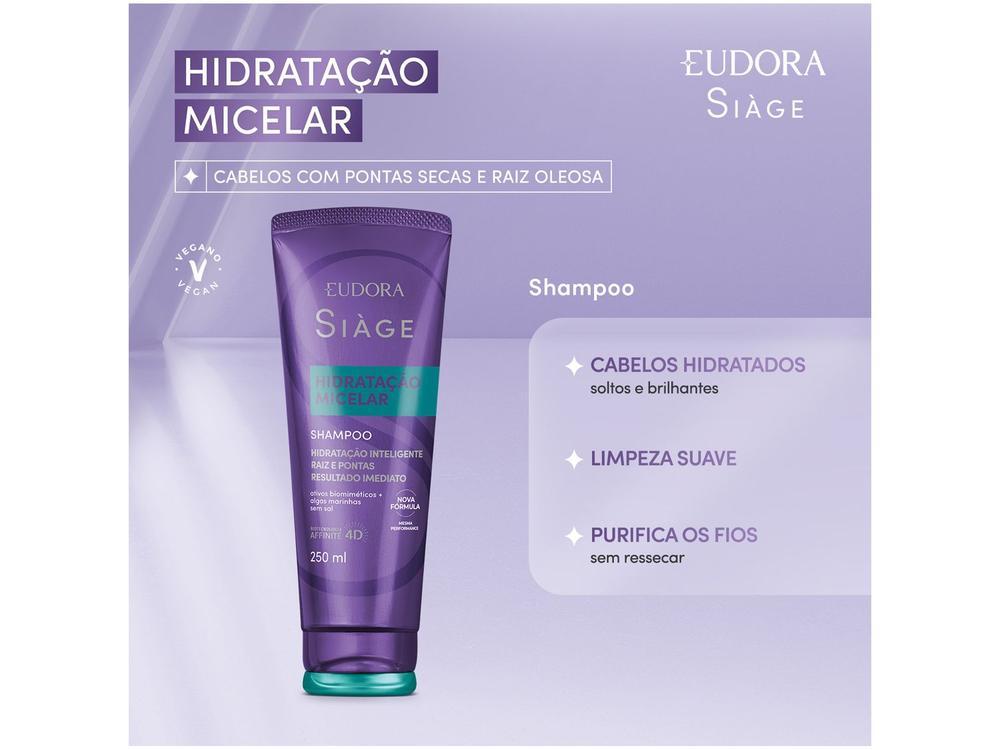 Shampoo Eudora Siàge Hidratação Micelar 250ml - 2