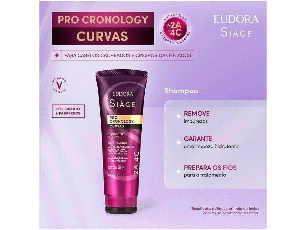 Shampoo Eudora Siàge Pro Cronology Curvas 250ml - 2