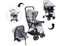 Carrinho de Bebê com Barra Reversível + Bebê Conforto Maxi Baby Youturn até 15kg - 9