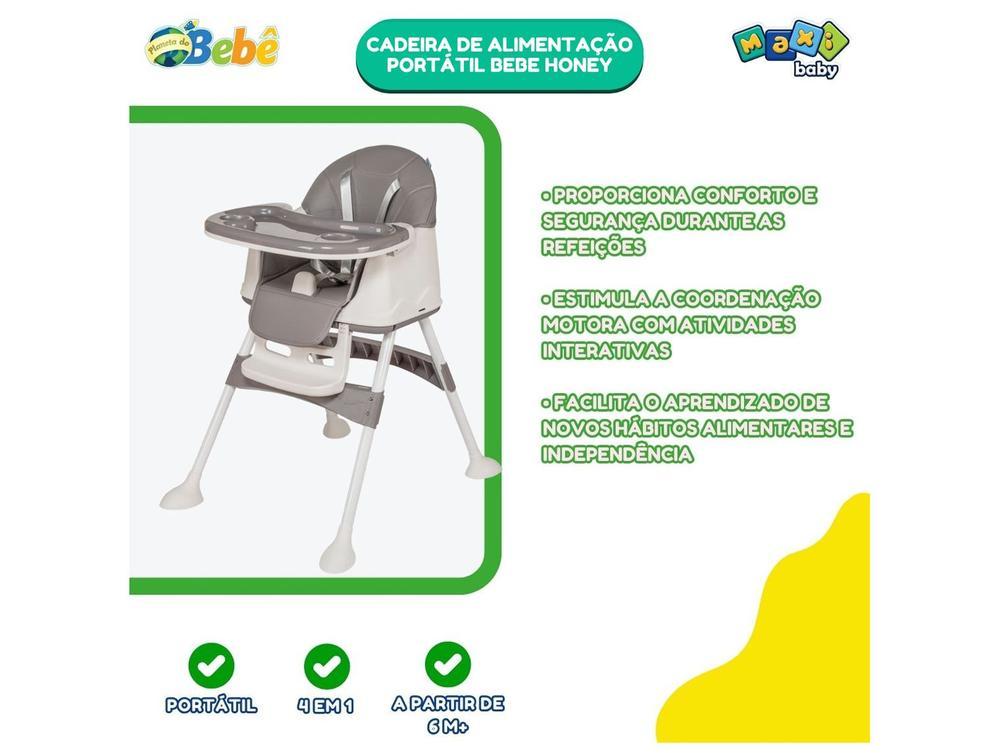 Cadeira de Alimentação Portátil Maxi Baby Honey 4 Níveis de Altura até 23kg - 6