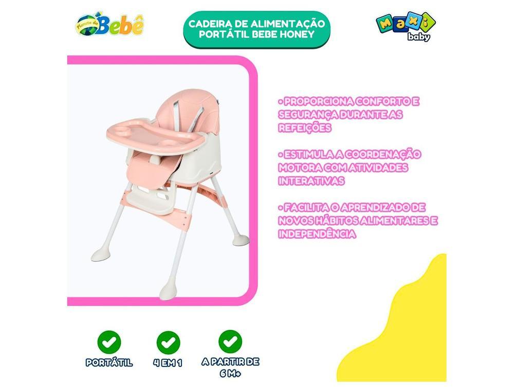 Cadeira de Alimentação Portátil Maxi Baby Honey 4 Níveis de Altura até 23kg - 6