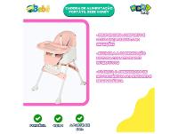 Cadeira de Alimentação Portátil Maxi Baby Honey 4 Níveis de Altura até 23kg - 6