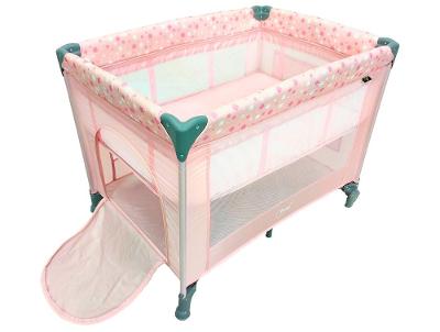 Berço Portátil e Desmontável Maxi Baby Lune até 15kg Rosa