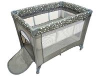 Berço Portátil e Desmontável Maxi Baby Lune até 15kg Cinza - 1