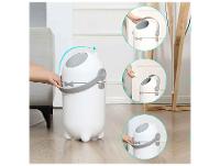 Lixeira para Fraldas Antiodor Maxi Baby Lixo Mágico Branca e Cinza - 2