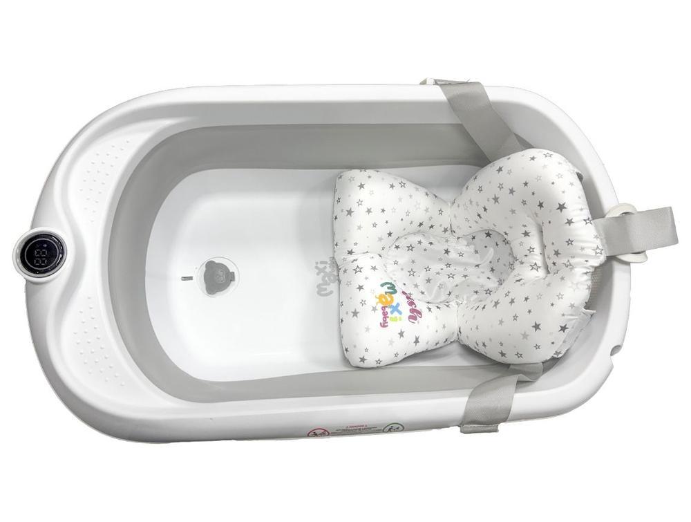 Banheira de Bebê com Suporte Dobrável Maxi Baby Wish Branca 40L - 8