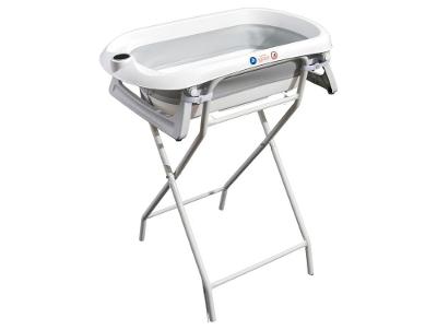 Banheira de Bebê com Suporte Dobrável Maxi Baby Wish Branca 40L