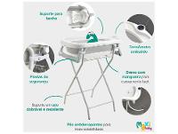 Banheira de Bebê com Suporte Dobrável Maxi Baby Wish Branca 40L - 3