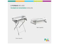 Banheira de Bebê com Suporte Dobrável Maxi Baby Wish Branca 40L - 5