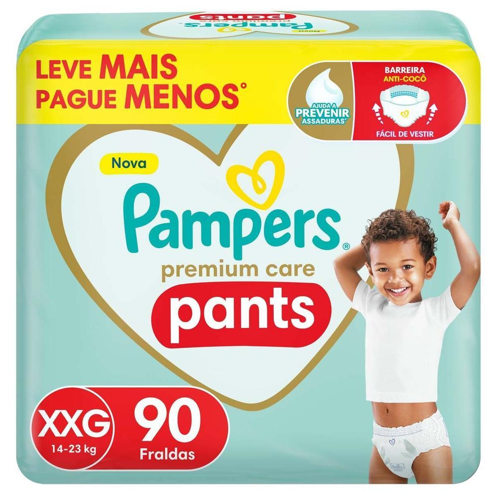 Fralda Calça Pampers Premium Care Pants XXG 14 a 23kg 90 Fraldas - 1