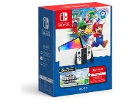 Nintendo Switch OLED 64GB 2 Controles Joy-Con Branco e Preto com Super Mario Bros. Wonder e 3 Meses de Nintendo Switch Online - 8