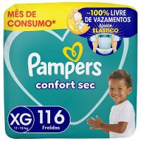 Fralda Pampers Confort Sec Tam. XG 11 a 15kg 116 Unidades - 1