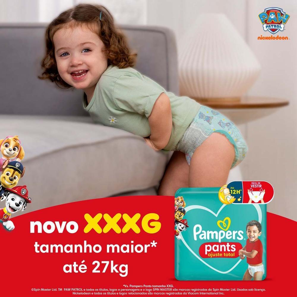 Fralda Calça Pampers Pants Ajuste Total Tam. XXXG 18 a 27kg 108 Unidades - 5