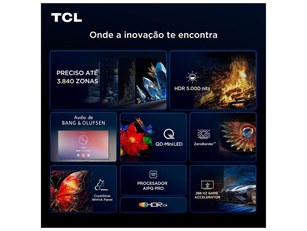 Smart TV 85" TCL 4K UHD Mini LED C8K 85C8K Google TV 2025 - 5