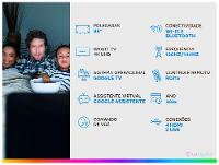 Smart TV 85" TCL 4K UHD Mini LED C8K 85C8K Google TV 2025 - 2