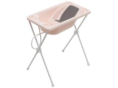 Banheira de Bebê com Suporte Dobrável Galzerano Acqua Trio Rosé 20L