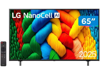 Smart TV 65" LG 4K Ultra HD NanoCell 65NANO80ASA webOS 2025