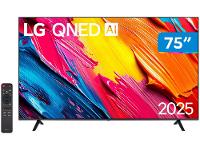 Smart TV 75" LG 4K QNED 75QNED70ASA WebOS 25 α7 AI Processor 4K Gen8 Alexa 3 HDMI 2 USB - 1