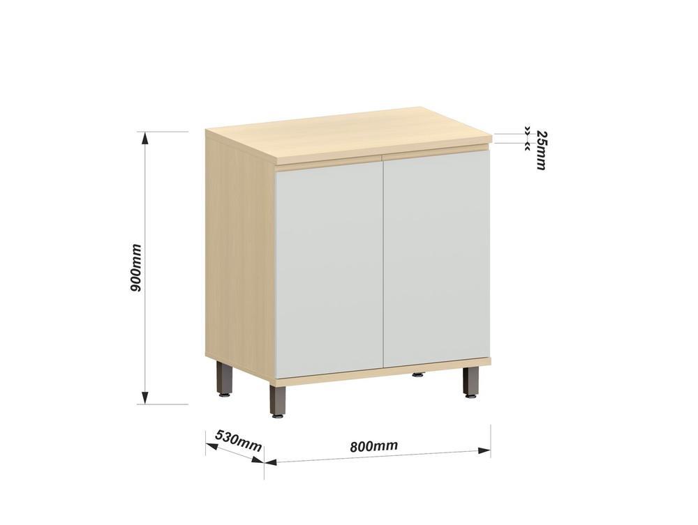 Balcão de Cozinha Luciane MDF 2 Portas Aura Athenas - 2