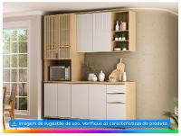 Balcão de Cozinha Luciane MDF 2 Portas Aura Athenas - 4