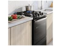 Fogão 4 Bocas Electrolux Preto Efficient FE4GB - 5