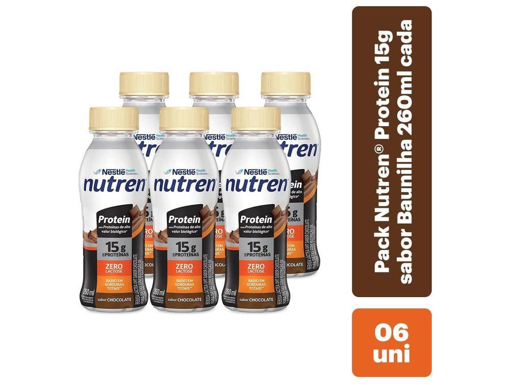 Suplemento Alimentar Nestlé Nutren Protein Zero Lactose Chocolate 260ml 6 Unidades - 2