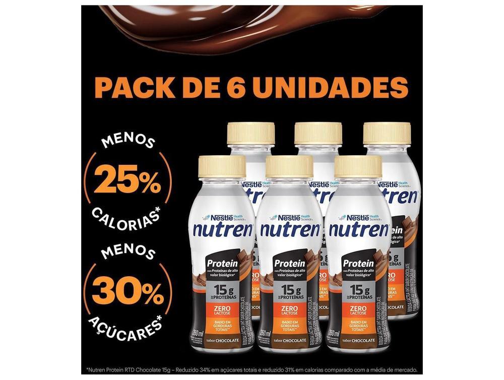 Suplemento Alimentar Nestlé Nutren Protein Zero Lactose Chocolate 260ml 6 Unidades - 3