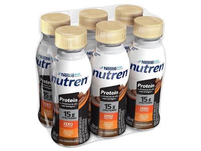 Suplemento Alimentar Nestlé Nutren Protein Zero Lactose Chocolate 260ml 6 Unidades