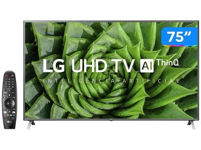 Smart TV 4K LED IPS 75” LG 75UN8000PSB Wi-Fi