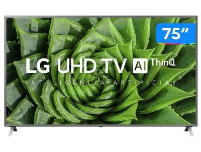 Smart TV 4K LED IPS 75” LG 75UN8000PSB Wi-Fi