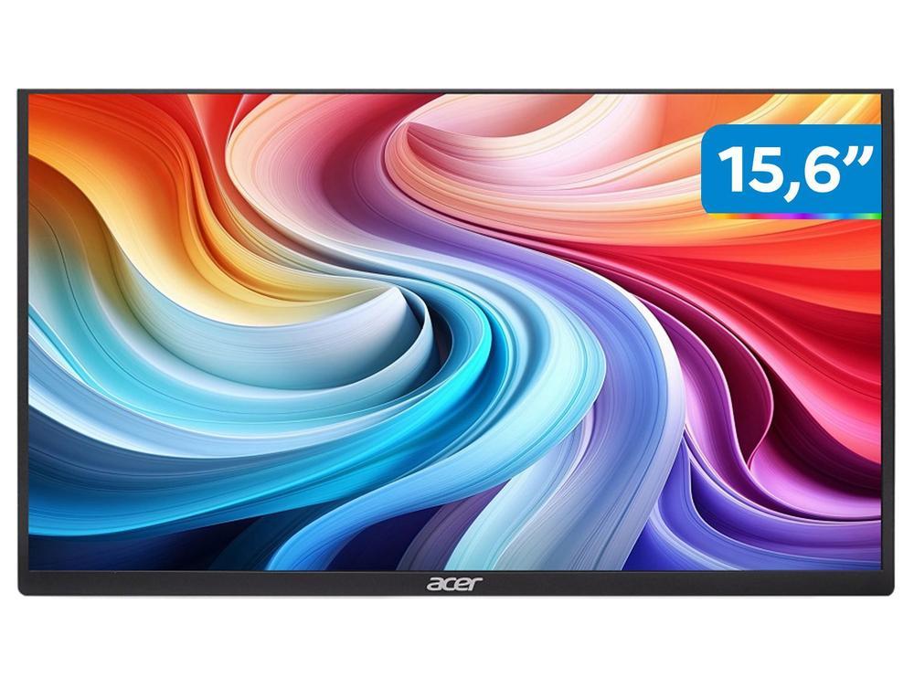 Monitor Full HD Acer Série PM1 PM161Q Jbmiuux Portátil 15,6" IPS LED UM.ZP1AA.J03 - 1